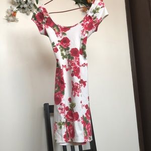 Printed StretchyFloral  Gorgeous Dress